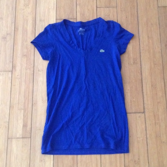 Lacoste Royal Blue Tee - Picture 1 of 3